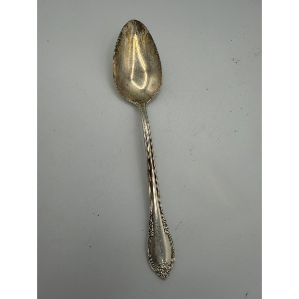 Vtg 1847 Rogers Bros REMEMBRANCE Serving spoon Tablespoon Silver Plate 1948 IS